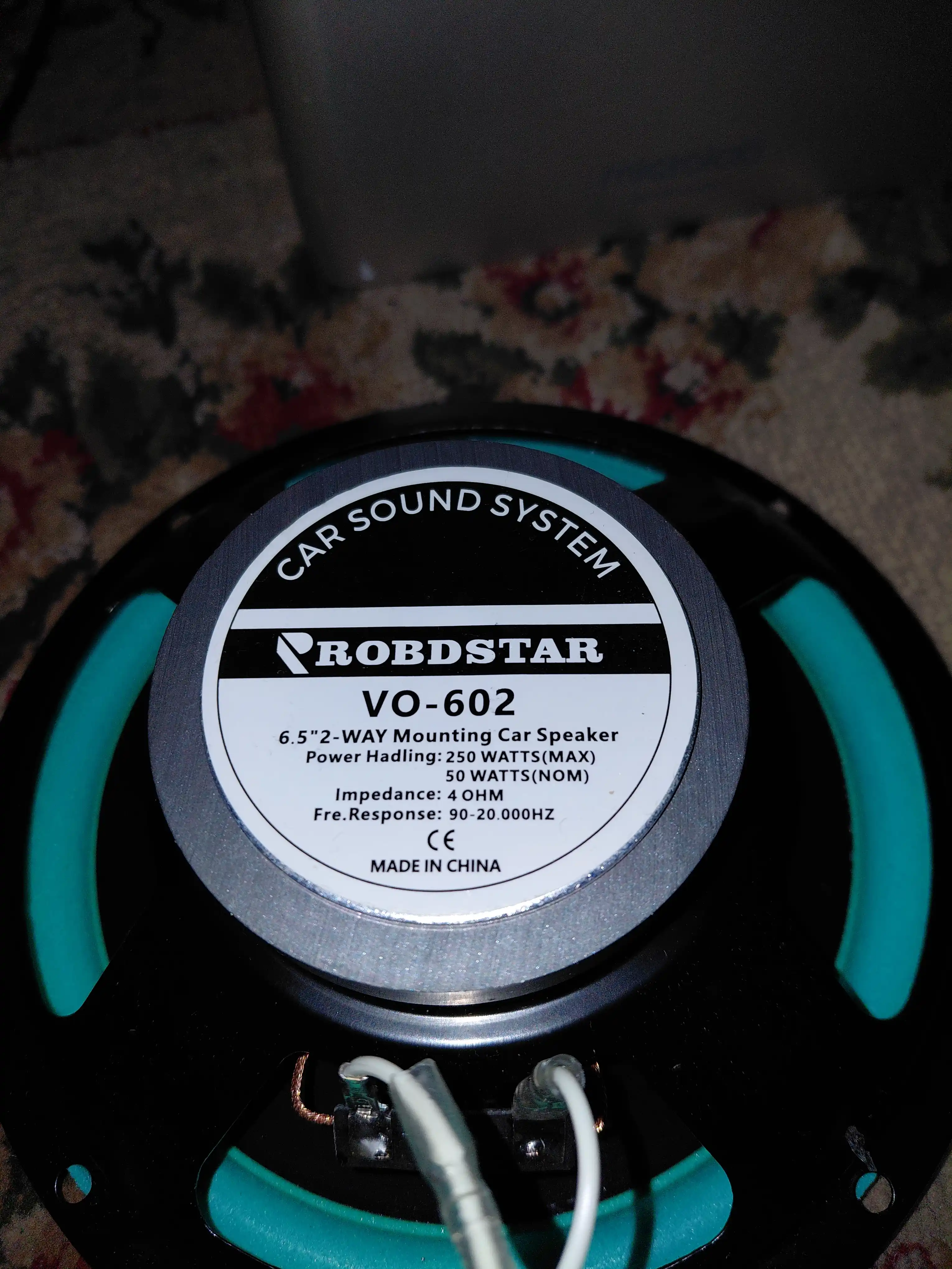 Roadstar VO-602 avtomobil dinamiklari, 16.5 sm, 200 Vt