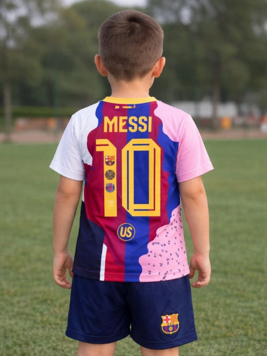 Lionel Messi va uning klublari faoliyatiga bag‘ishlangan bolalar futbol kiyimi