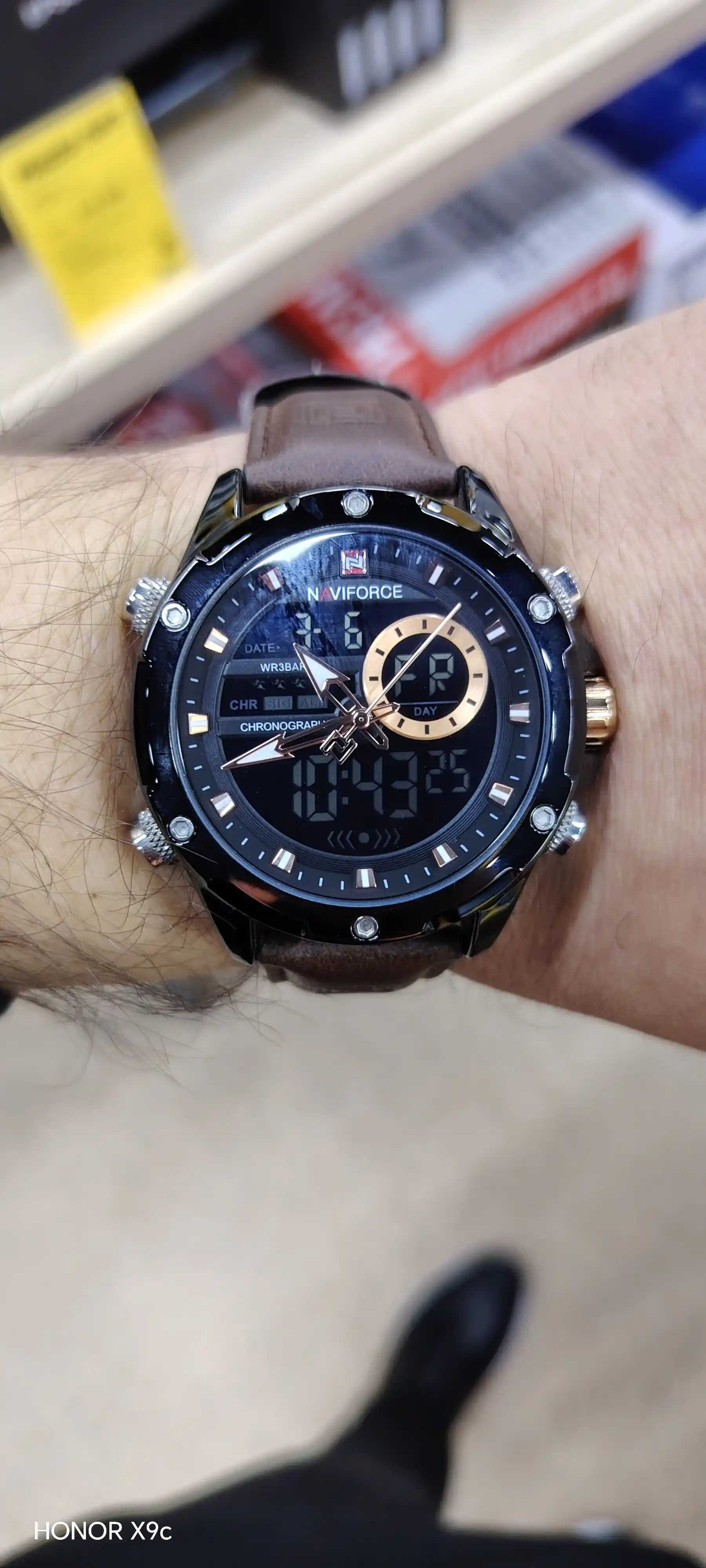 Часы кварцевые мужские Naviforce Dual 9208