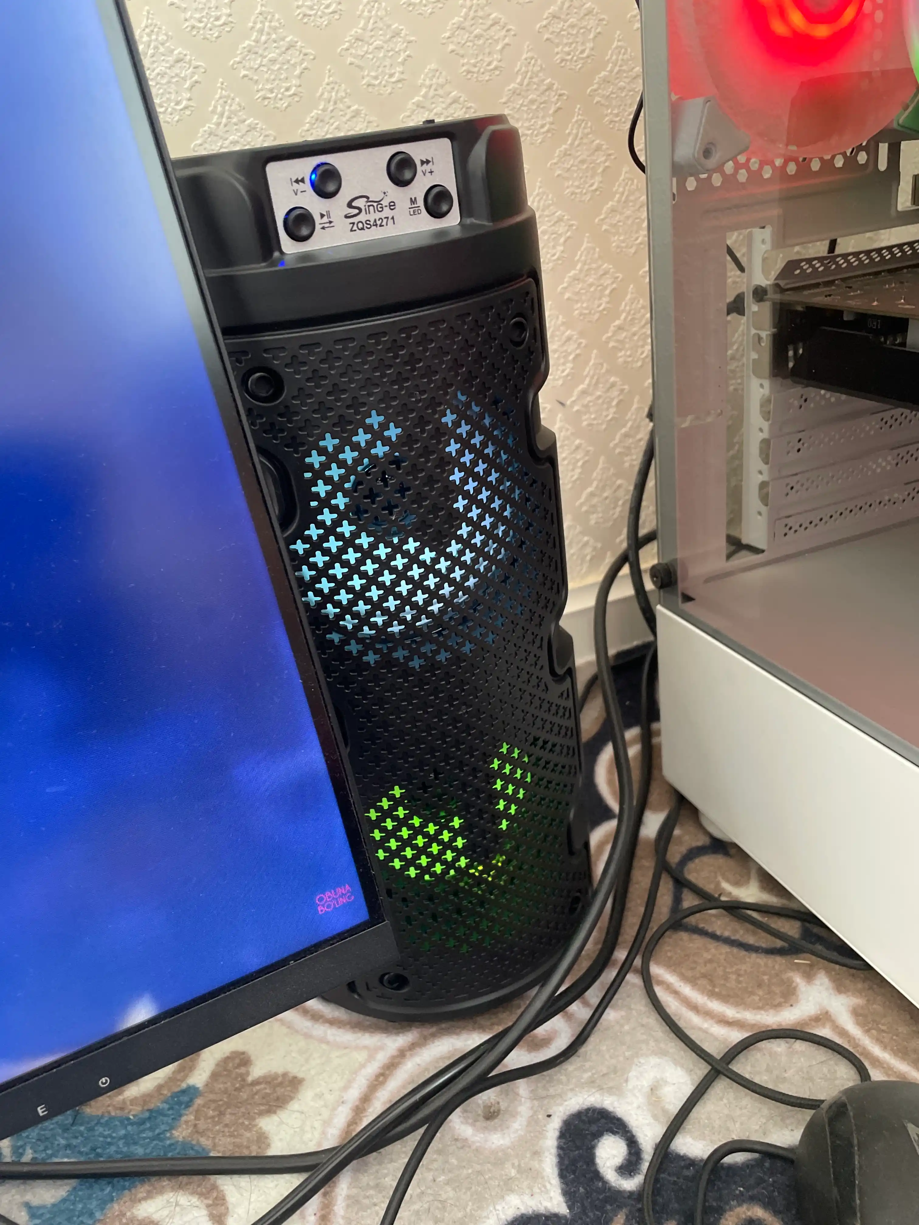 Kalonka karaoke, Bluetooth simsiz portativ dinamik, mikrofonli musiqa kalonkasi