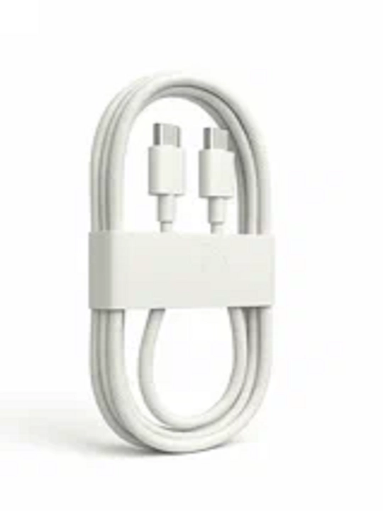 Кабель USB-C to USB-C 60W, 1 м для iPhone 15/16, MacBook, iPad, белый