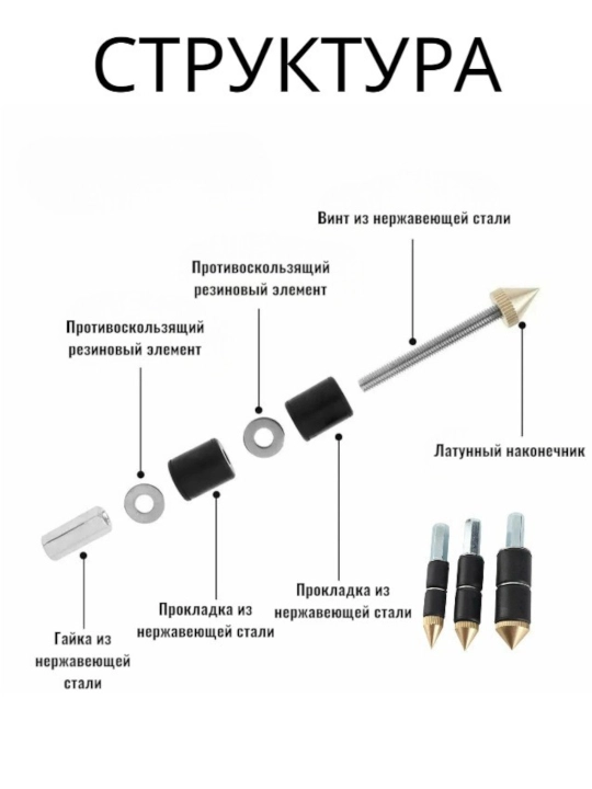 Стопорный штифт для водопроводных труб, набор