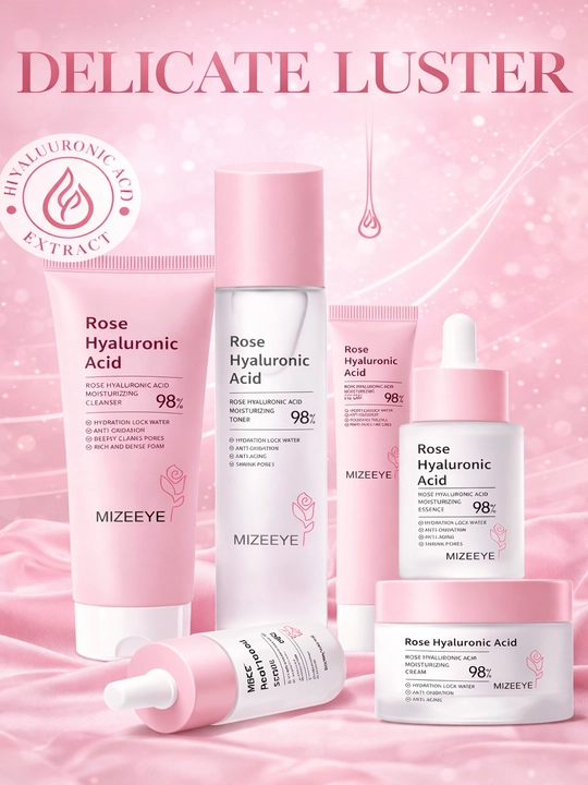Guruchli nabor - guruch ekstrakti bilan yuz parvarishi to‘plami, terini tiklash