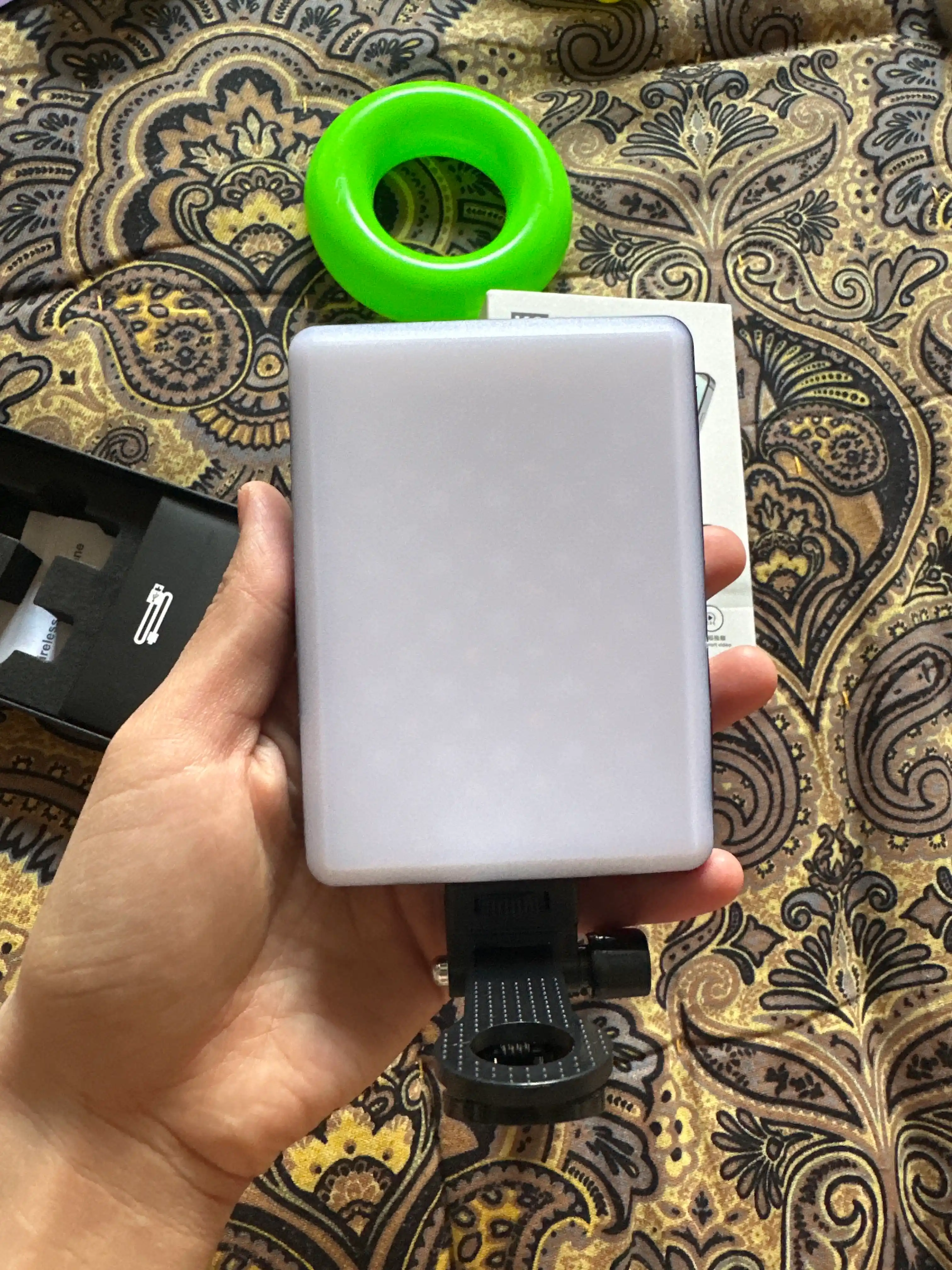 Selfi lampa, smartfon halqasi, mini selfi chiroq, smartfon uchun, mini chiroq, RGB