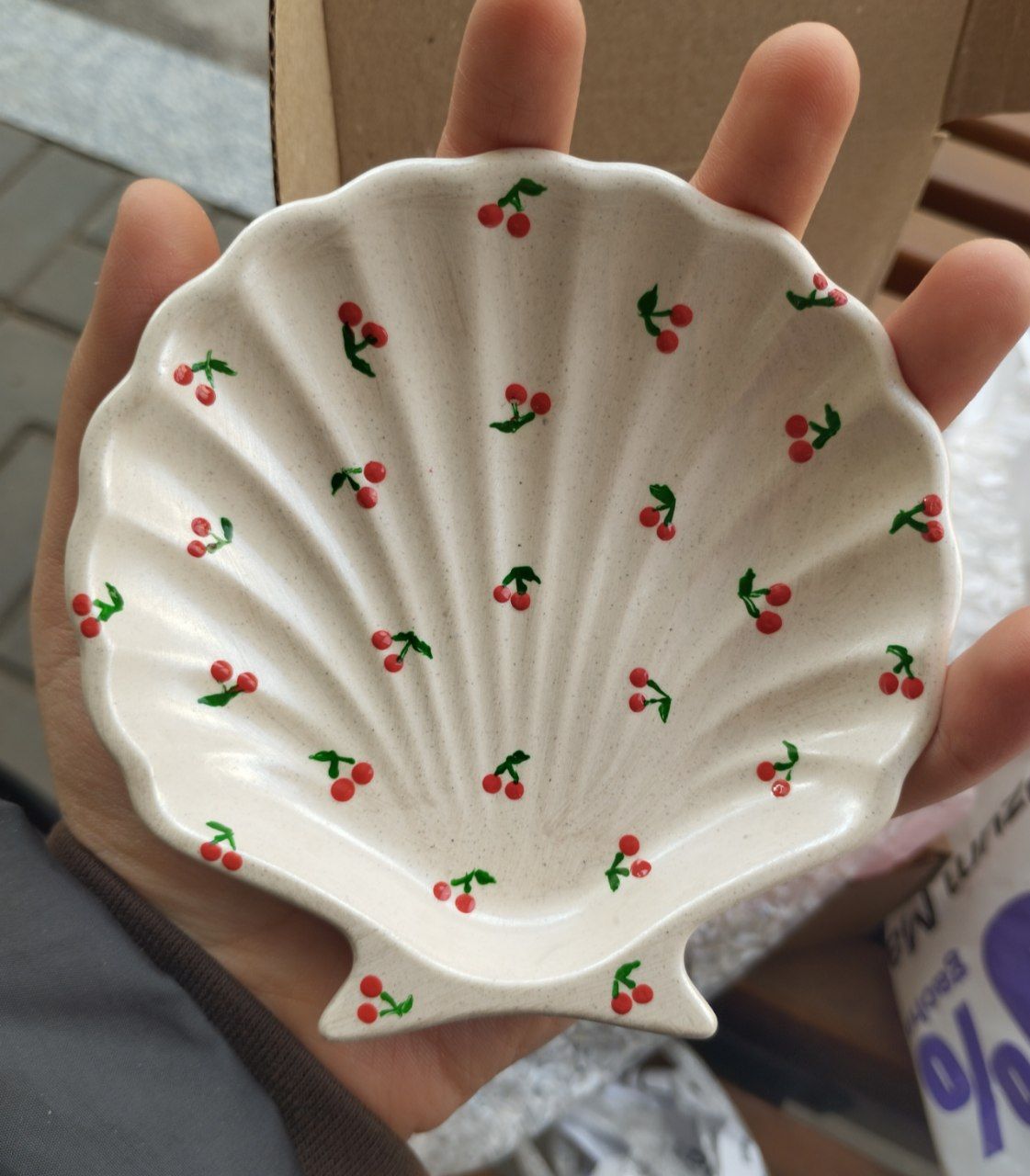 Подставка-поднос для украшений, ключей и разной мелочи "Ракушка"