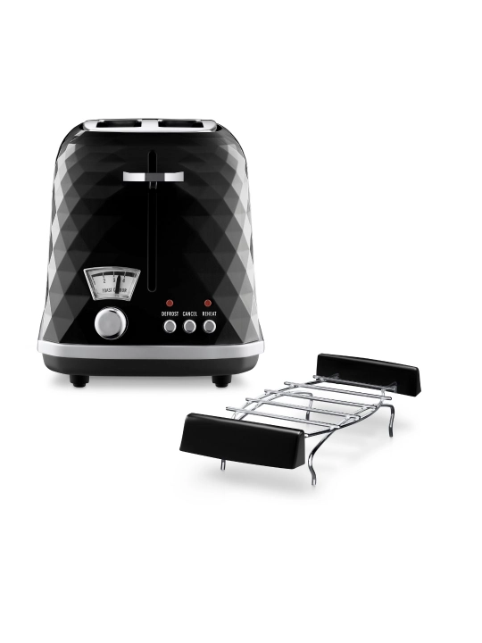 Тостер De'Longhi CTJ2103.BK Brillante, 900 Вт, 2 отделения