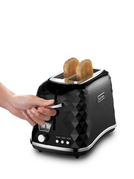 Тостер De'Longhi CTJ2103.BK Brillante, 900 Вт, 2 отделения