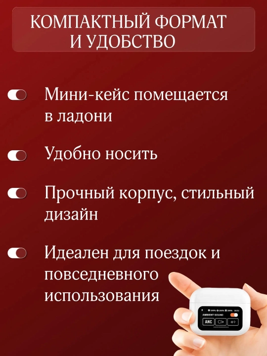 Pro 2 simsiz minigarnituralari, mikrofonli va aqlli ekranli minigarnituralar, Bluetooth