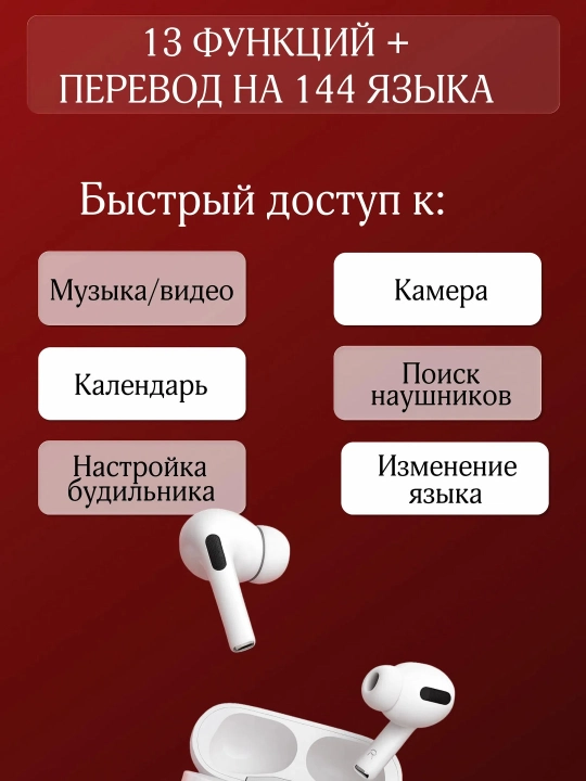 Pro 2 simsiz minigarnituralari, mikrofonli va aqlli ekranli minigarnituralar, Bluetooth
