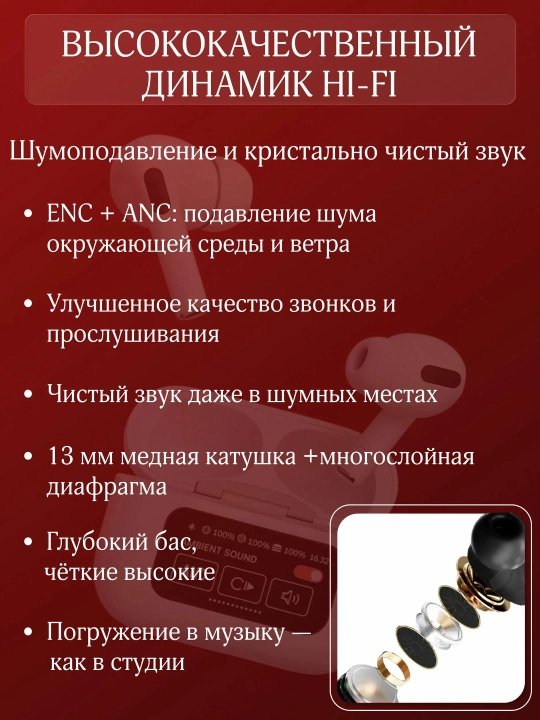 Pro 2 simsiz minigarnituralari, mikrofonli va aqlli ekranli minigarnituralar, Bluetooth