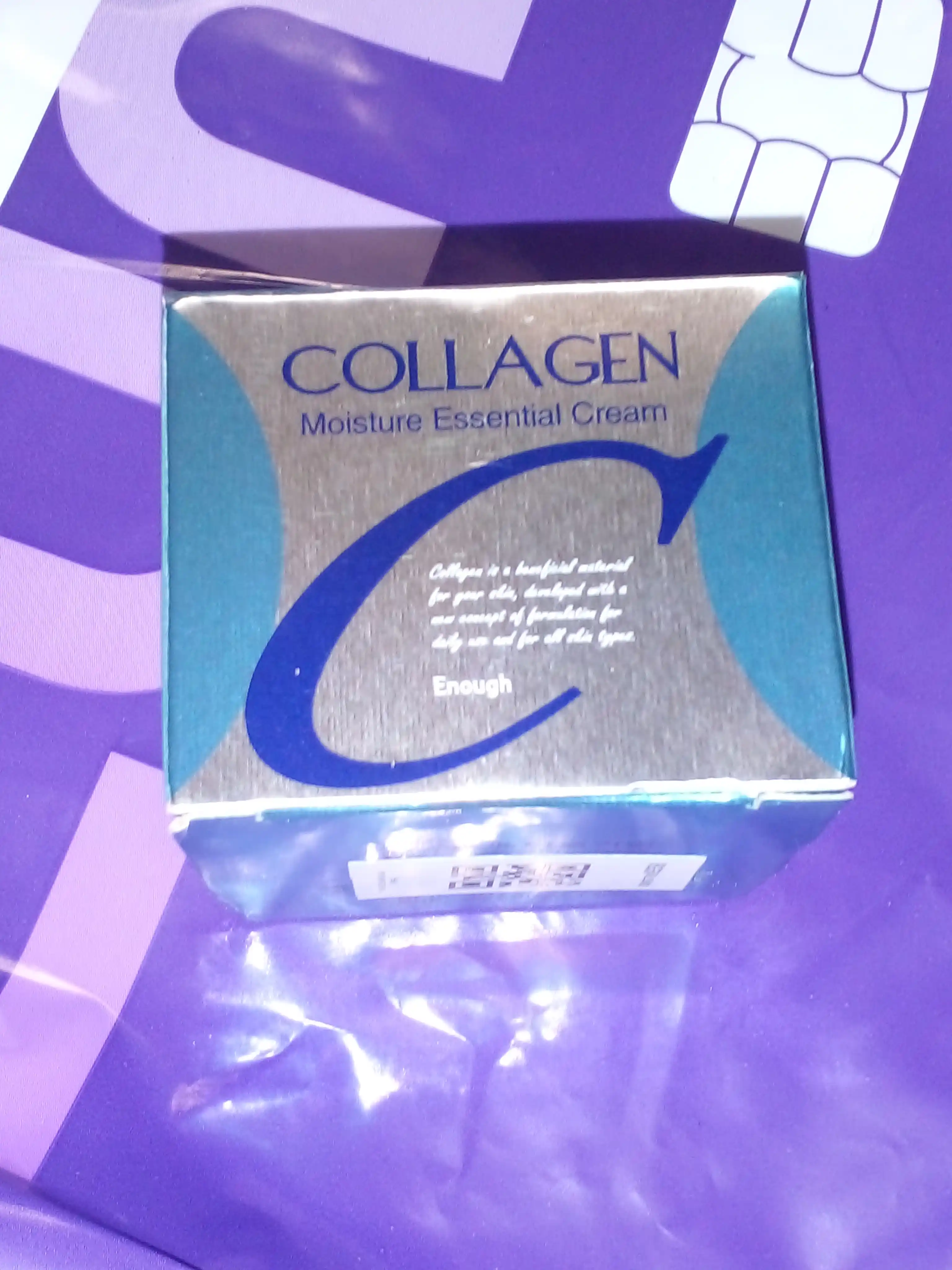 Kollagenli oqartiruvchi, namlantiruvch, ajinlarga qarshi va yoshartiruvchi yuz krem, 50 ml