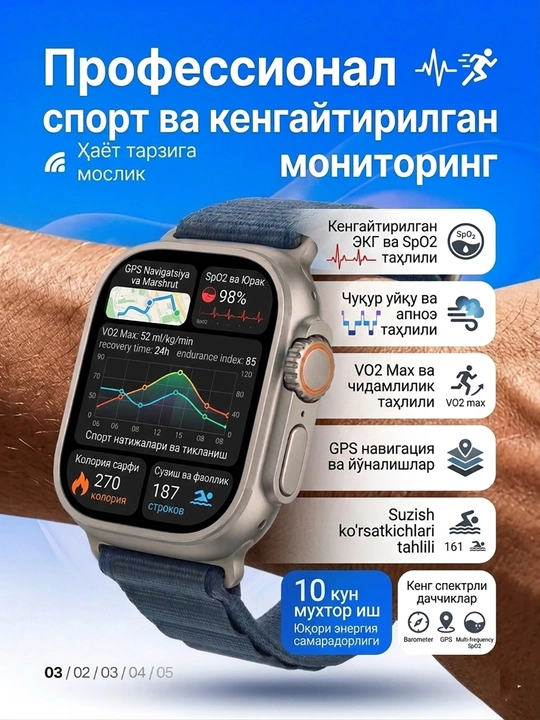 Умные часы для мужчина и женщины 7 шт ремешок в подарок
