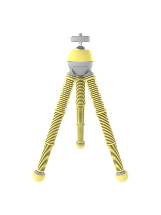 OBY Podzilla Medium Tabletop Tripod Kit Yellow, шаровая голова, держатель телефона - 