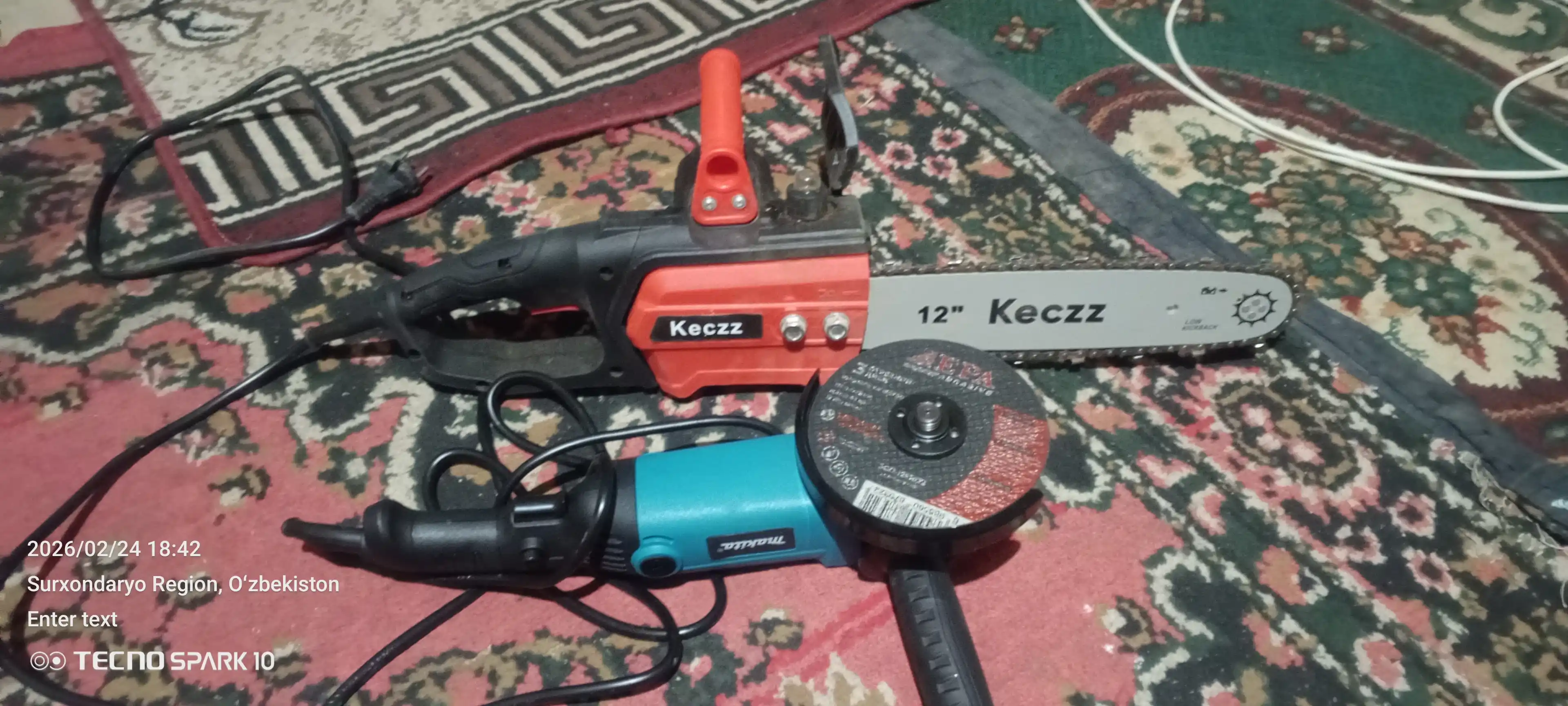 Elektr zanjirli arra KECZZ 12/16 dyumli