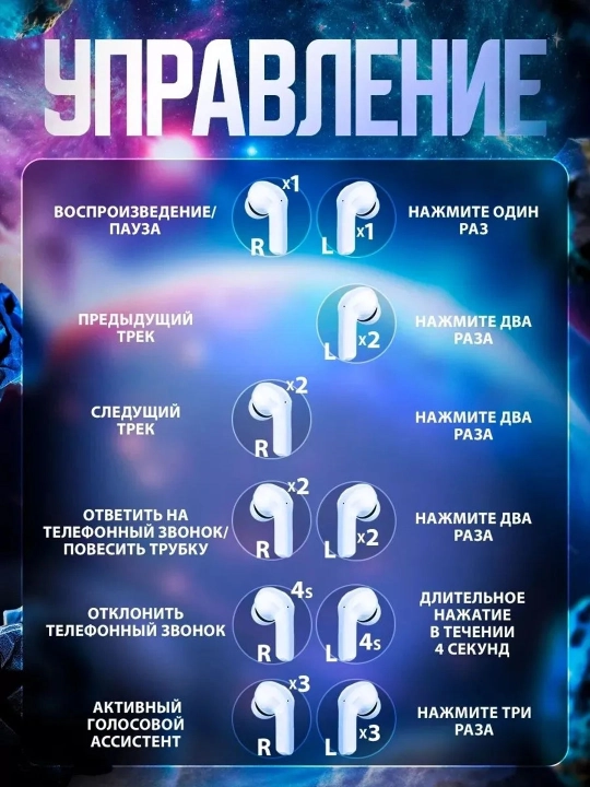 Simsiz quloqchilar, displeyli, mikrofonli va shovqinni kamaytiradi