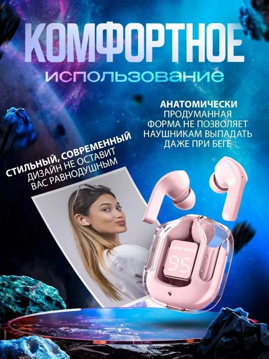 Simsiz quloqchilar, displeyli, mikrofonli va shovqinni kamaytiradi
