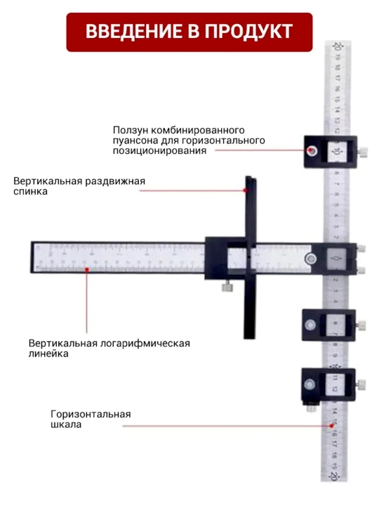 Кондуктор для установки мебельных ручек