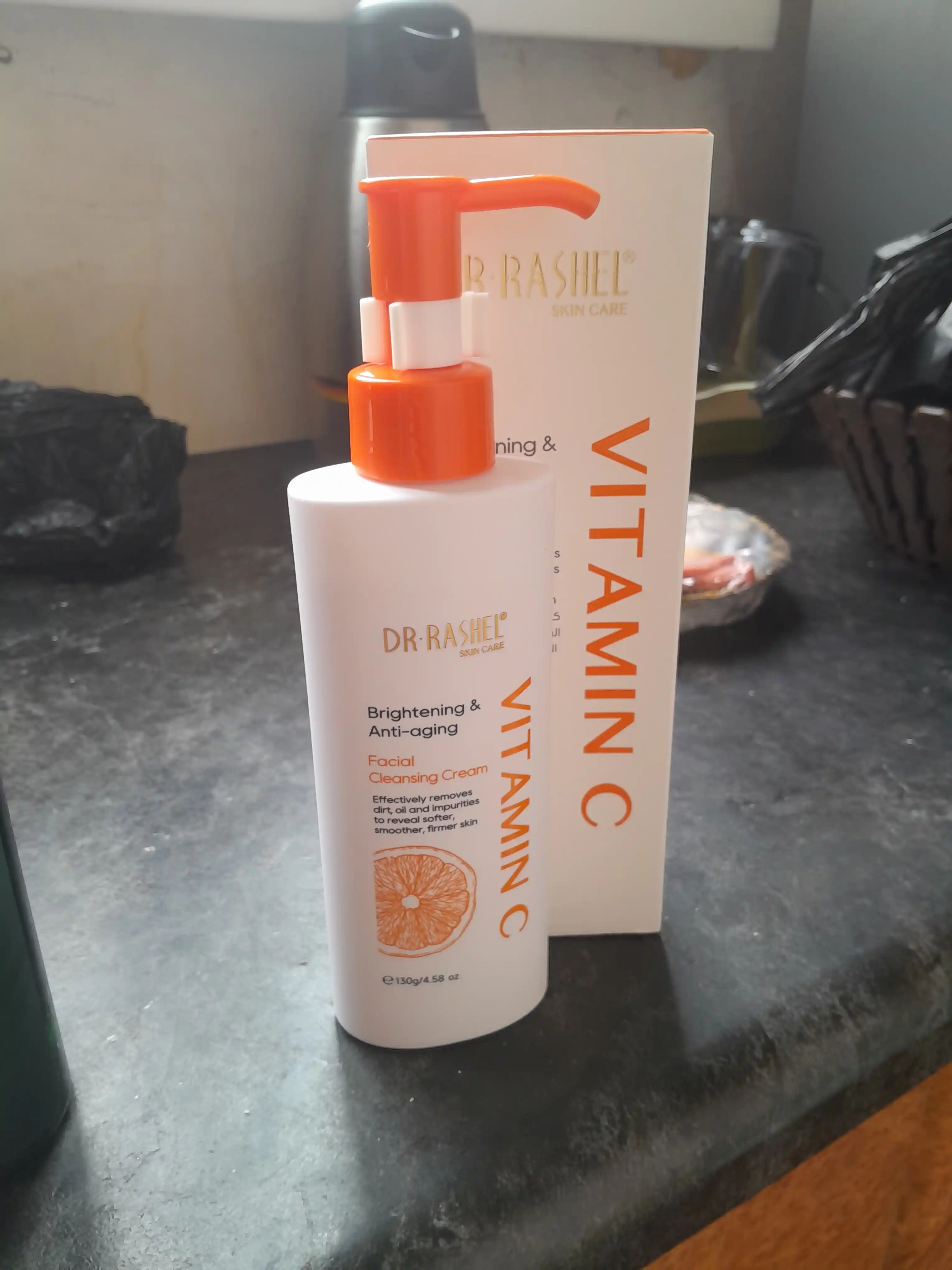 Очищающий крем для лица, Vitamin C brightening & anti-aging cleansing cream, 130 гр