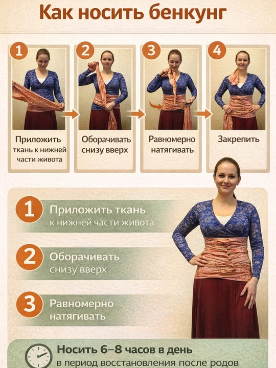 Бенкунг, универсальный бандаж для беременных и после родововых
