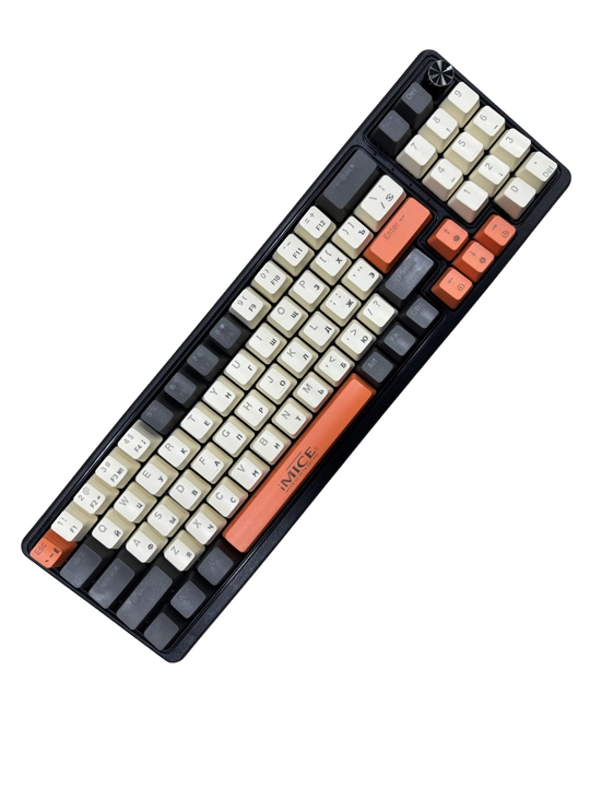 IMICE GK100 o‘yin klaviaturasi, mexanik, RGB yoritgichli va qizil kalitli