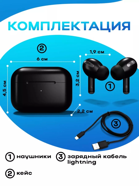 Беспроводные наушники Pro 2, с сенсорным управлением для iPhone и Android