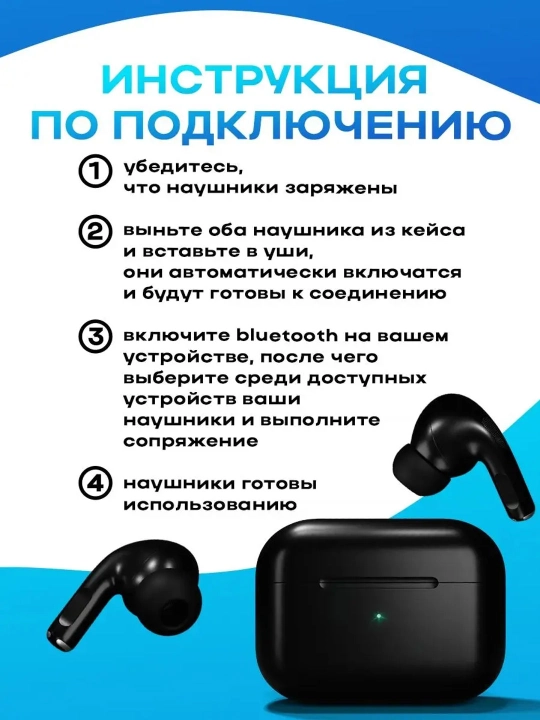 Беспроводные наушники Pro 2, с сенсорным управлением для iPhone и Android