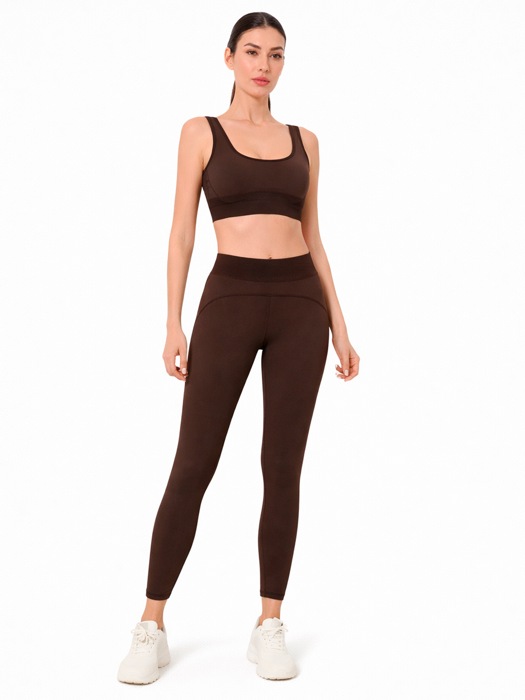 Ayollar uchun fitnes sport komplekti (top + leggins) - 
