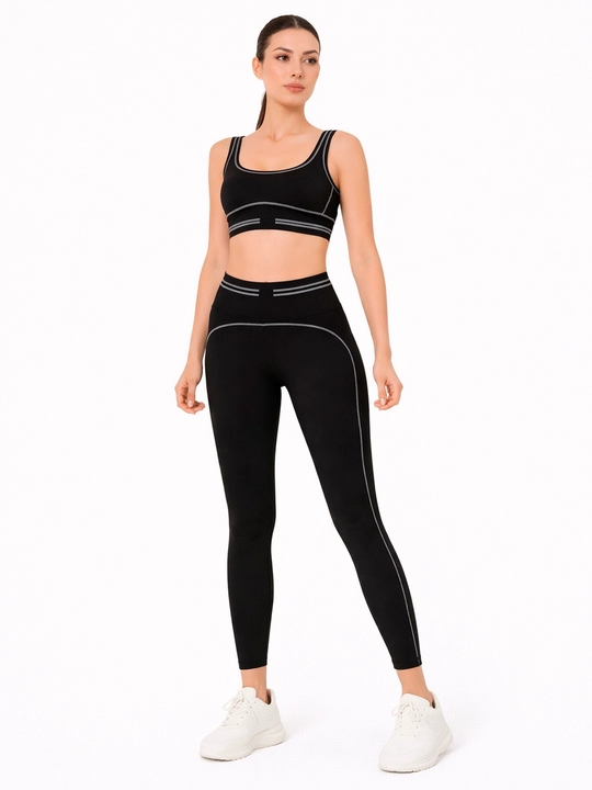 Ayollar uchun fitnes sport komplekti (top + leggins) - 