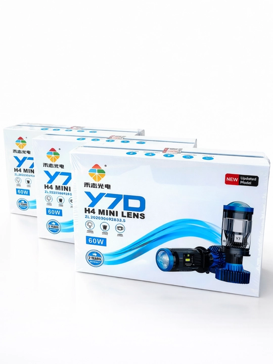 Y7D H4 Mini Lens 60W Avtomobil LED Lampasi