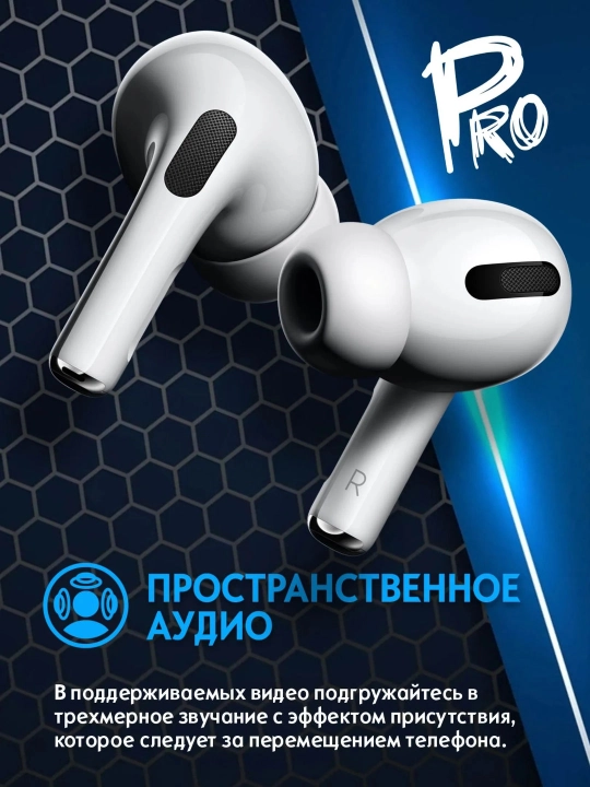 Simsiz quloqchinlar Pro 2, sensorli, iPhone va Android uchun