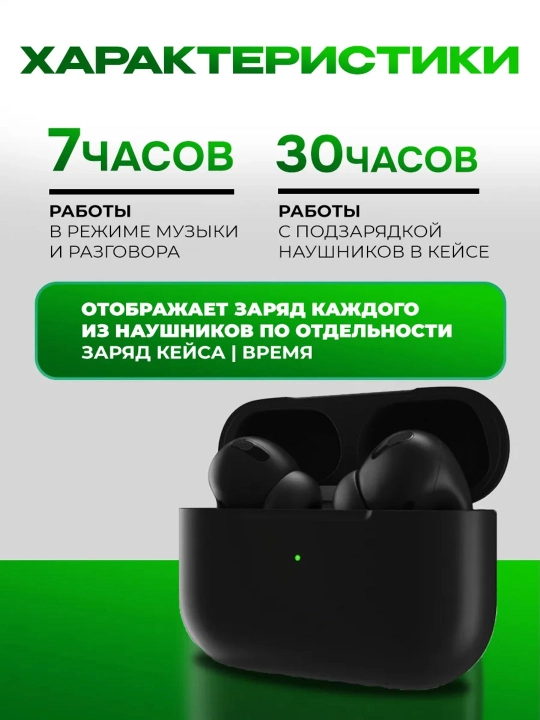 Simsiz quloqchinlar Pro 2, sensorli, iPhone va Android uchun