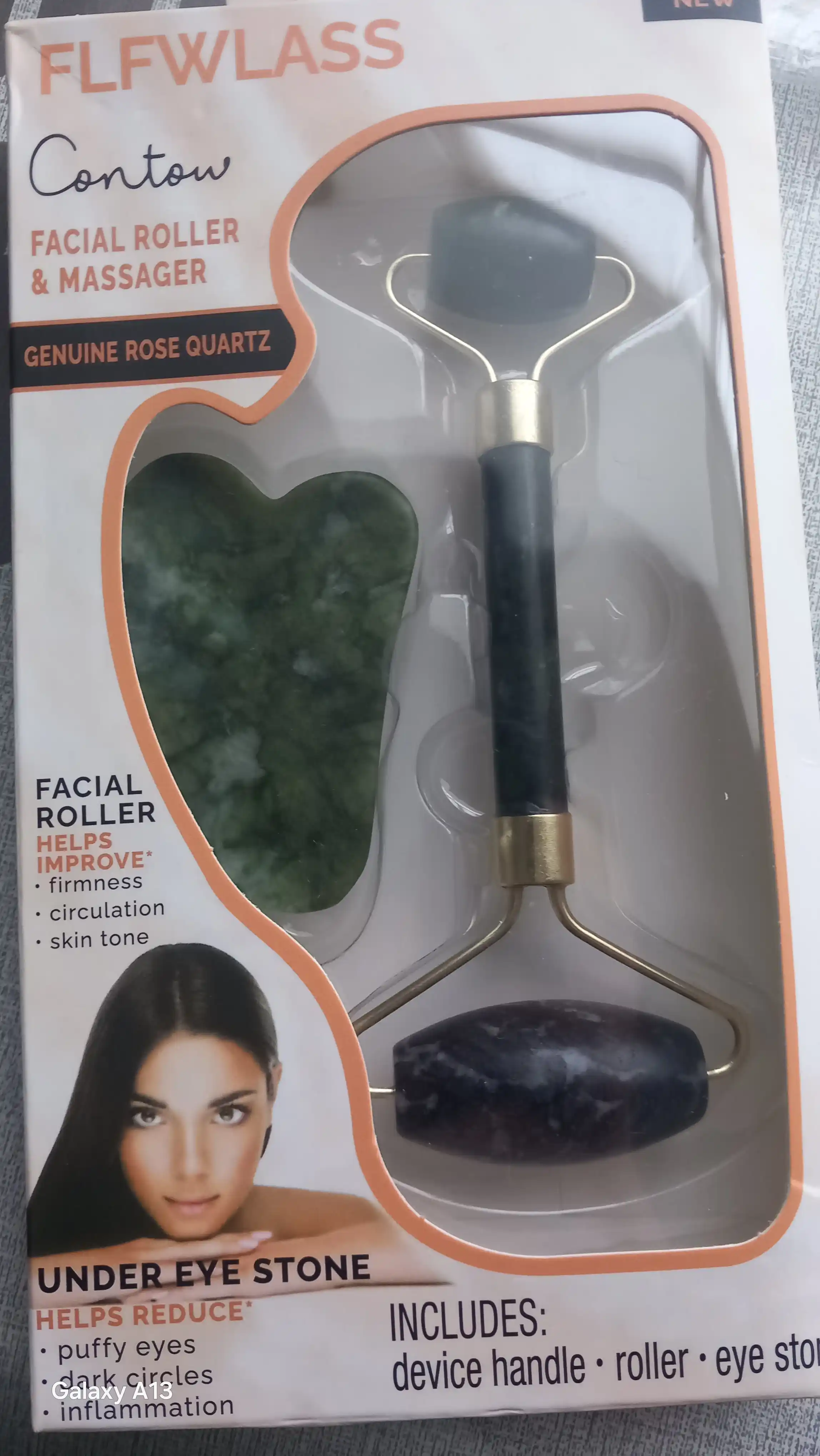 Massaj rulosi va guasha qirg'ich, yuz va tana uchun, 2 tasi 1 da