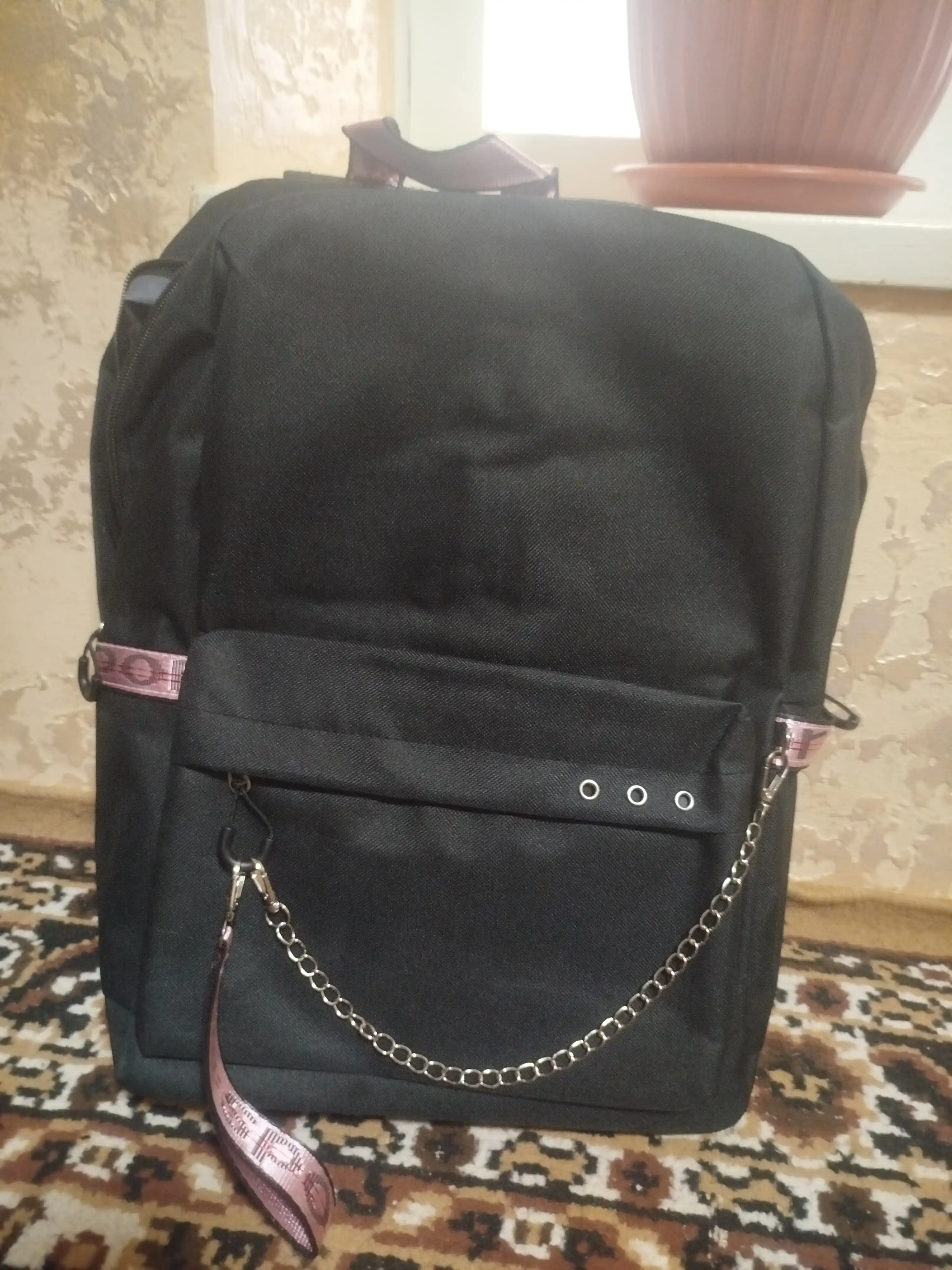 Maktab va dam olish uchun USB chiqishlari bo'lgan qizlar uchun ryukzak, 4 rang