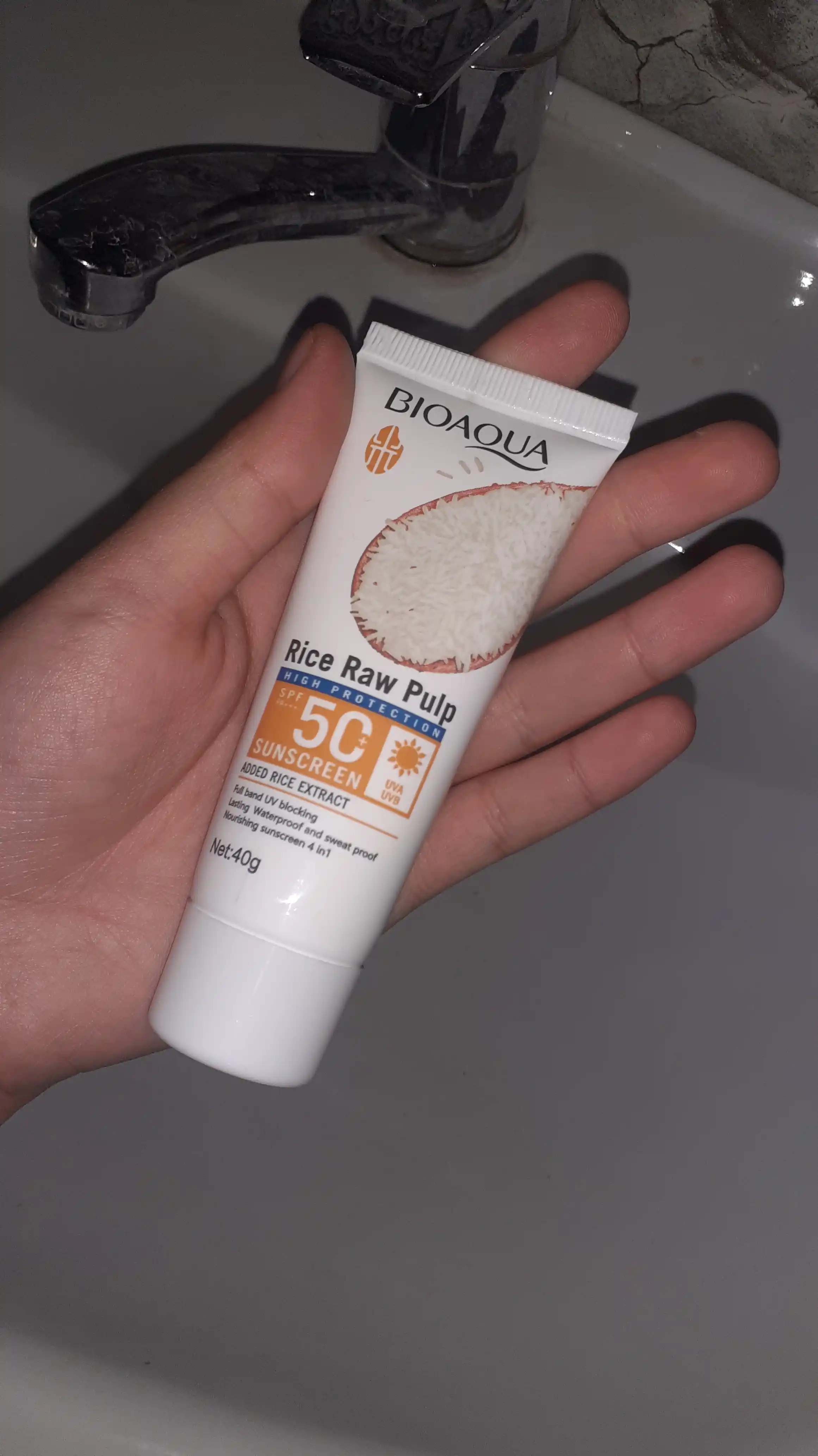 SPF50+ PA+++ / BIOAQUA - Солнцезащитный крем на основе рисового экстракта 40 г