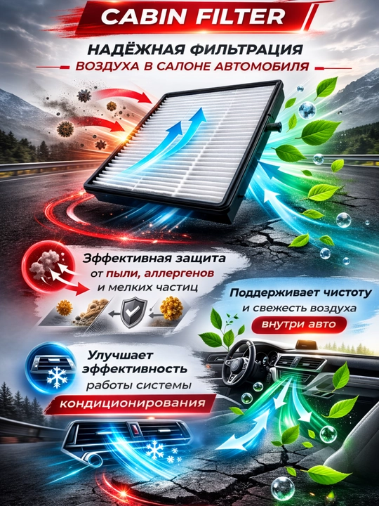 Салонный фильтр автомобиля — очистка воздуха от пыли и аллергенов - 