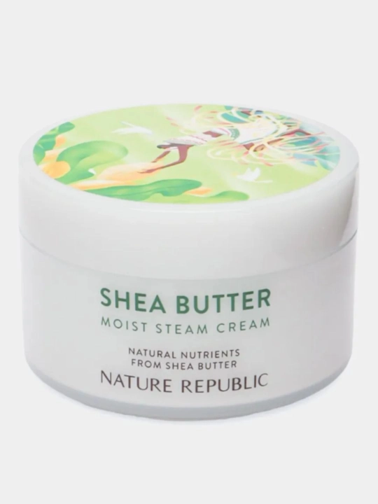 Shea Butter Nature Republic yuz terini namlovchi va tetiklantiruvchi krem, 100 ml