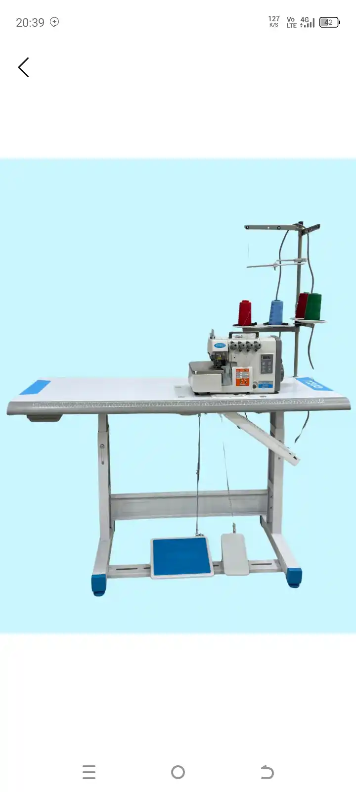 Tikuv mashinasi ENZU D-952, overlock, avtomatik moylash, ko‘p qatlamli matolar uchun