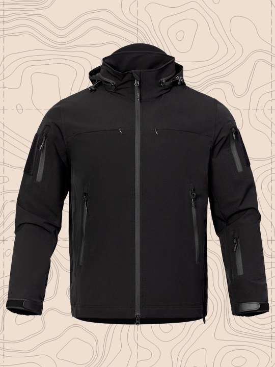 A-TAC FM24162 taktik kurtka, erkaklar softshell, kapyushonli