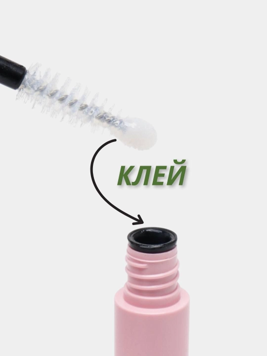 3D effektli ulama kipriklar, kiprik kleyi va tarog'i bilan, ko'zlarni bezash uchun Sanishi