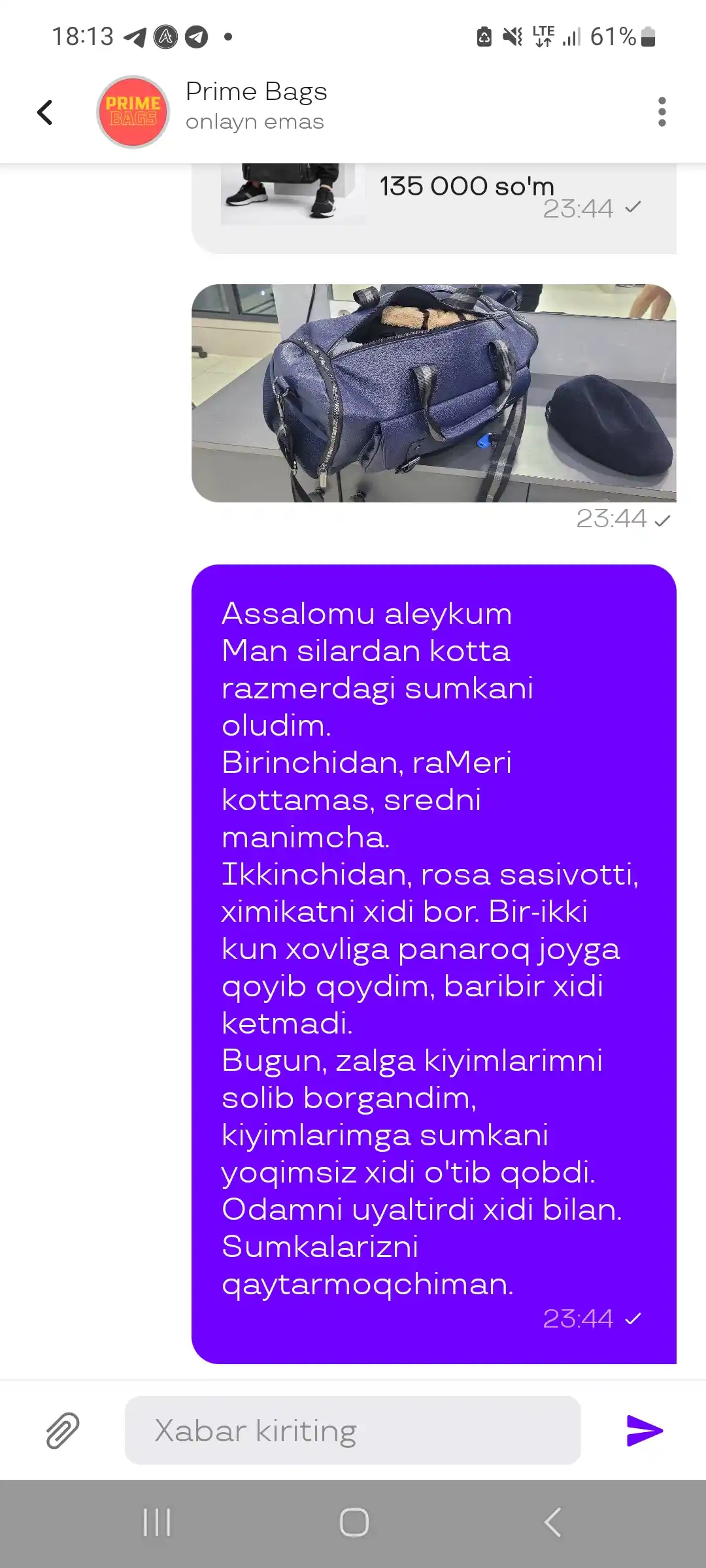 Sport sumkasi, kundalik va yo‘l sumkasi, sayohat uchun, uniseks