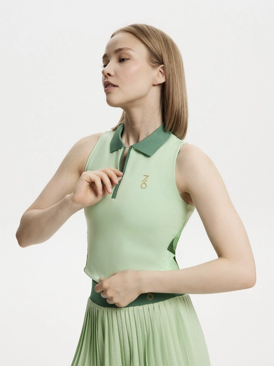Топ женский для тенниса 7/6 Kris Top Cream Blossom/Green Blossom/Lavander Blossom