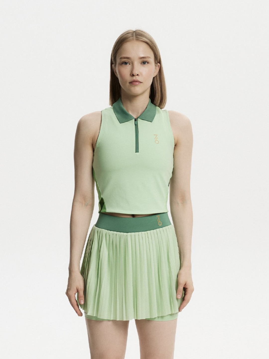 Топ женский для тенниса 7/6 Kris Top Cream Blossom/Green Blossom/Lavander Blossom - 