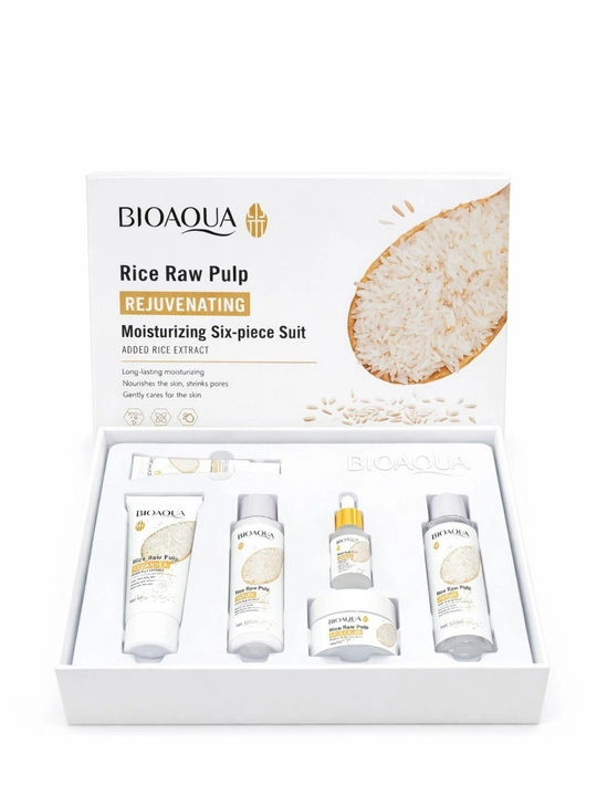 Guruchli "BIO AQUA" to‘plami, krem, tonik, zardob, ko‘pik, ko‘z kremi, losyon