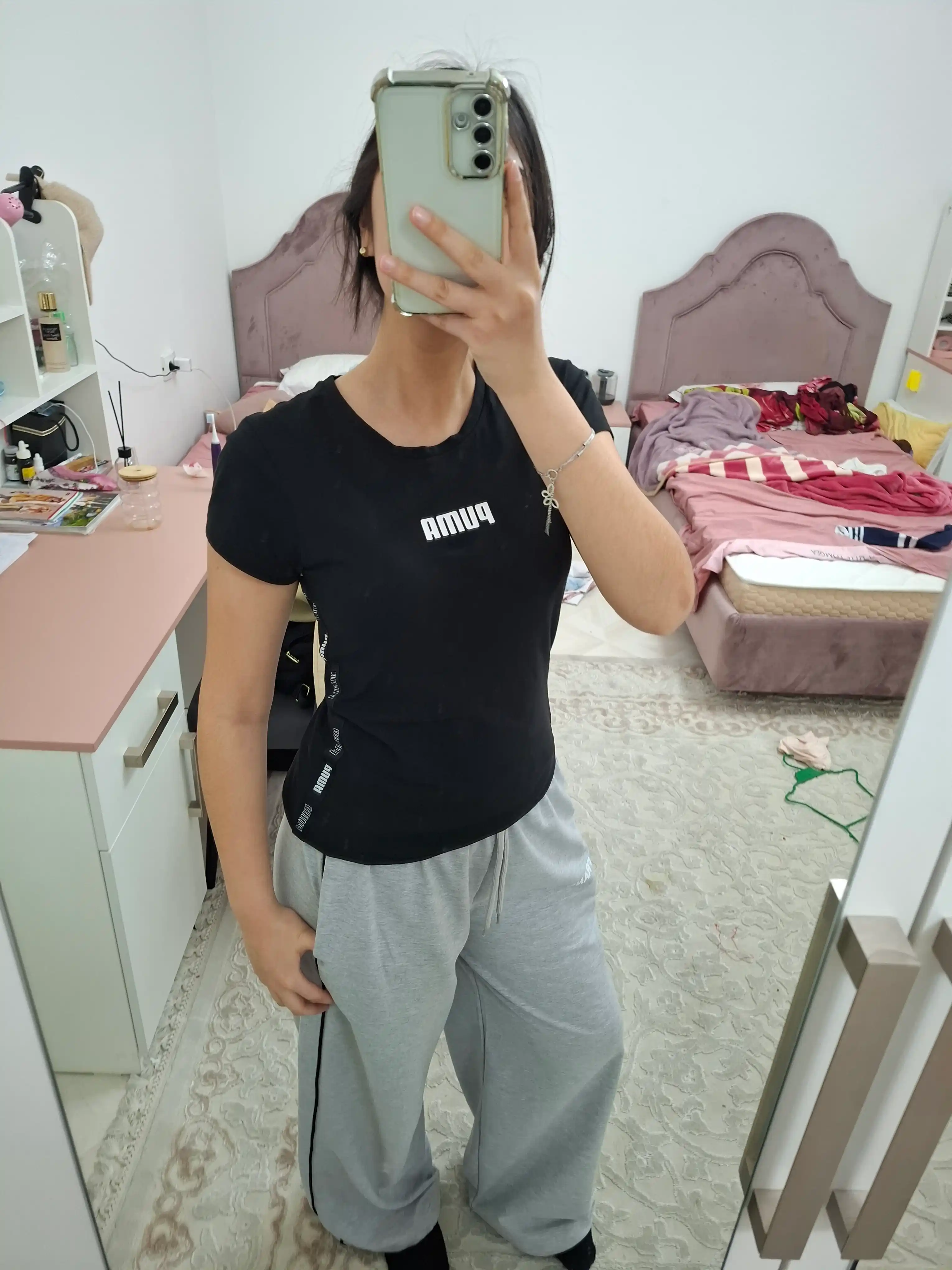 Ayollar keng sport shimi (oversize jogger), trikotaj shim, bahor-kuz