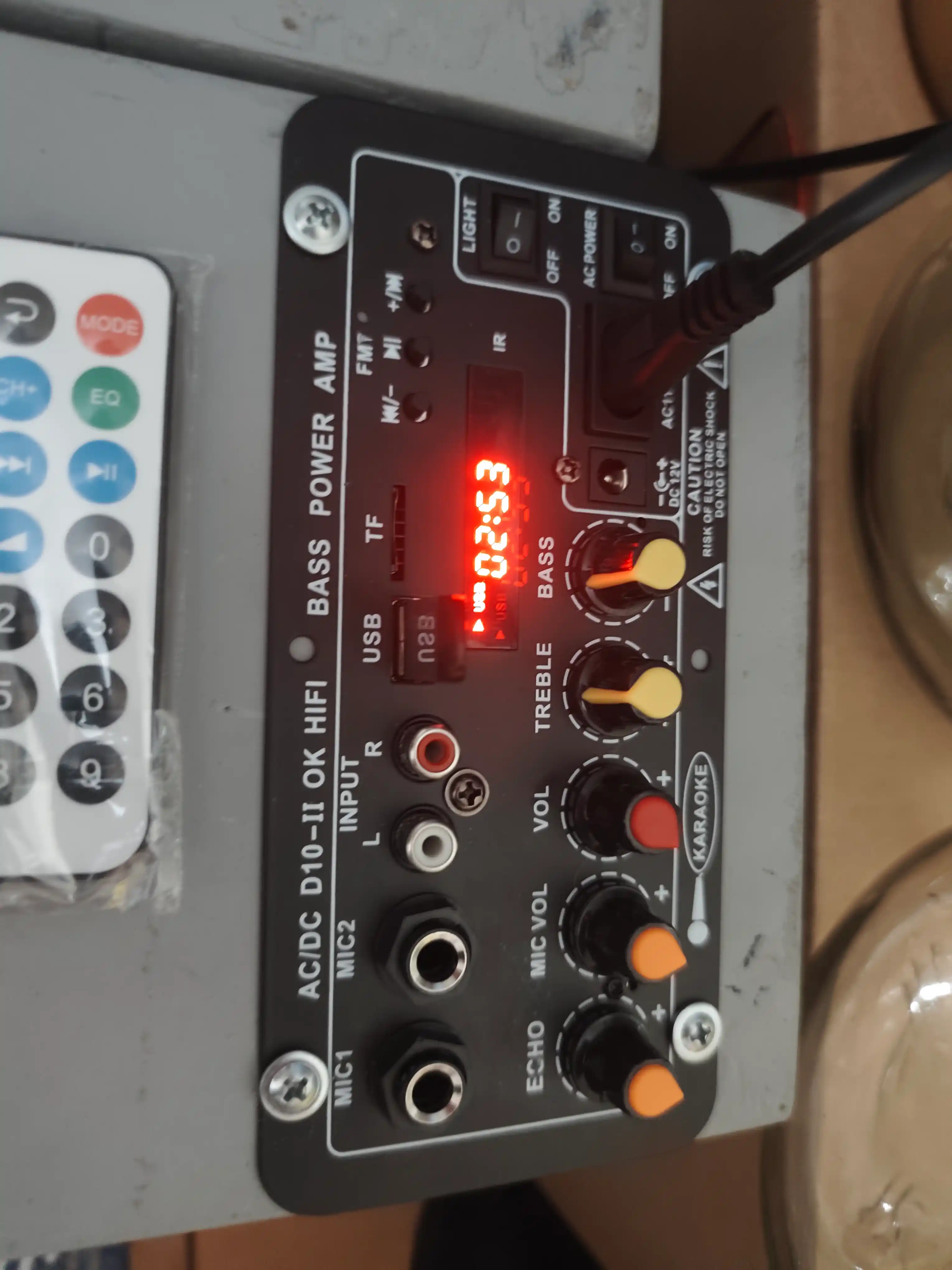 D10-II 120Вт BT/AUX/USB/TF аудиоусилитель, 1.1 канал, с сабвуфером