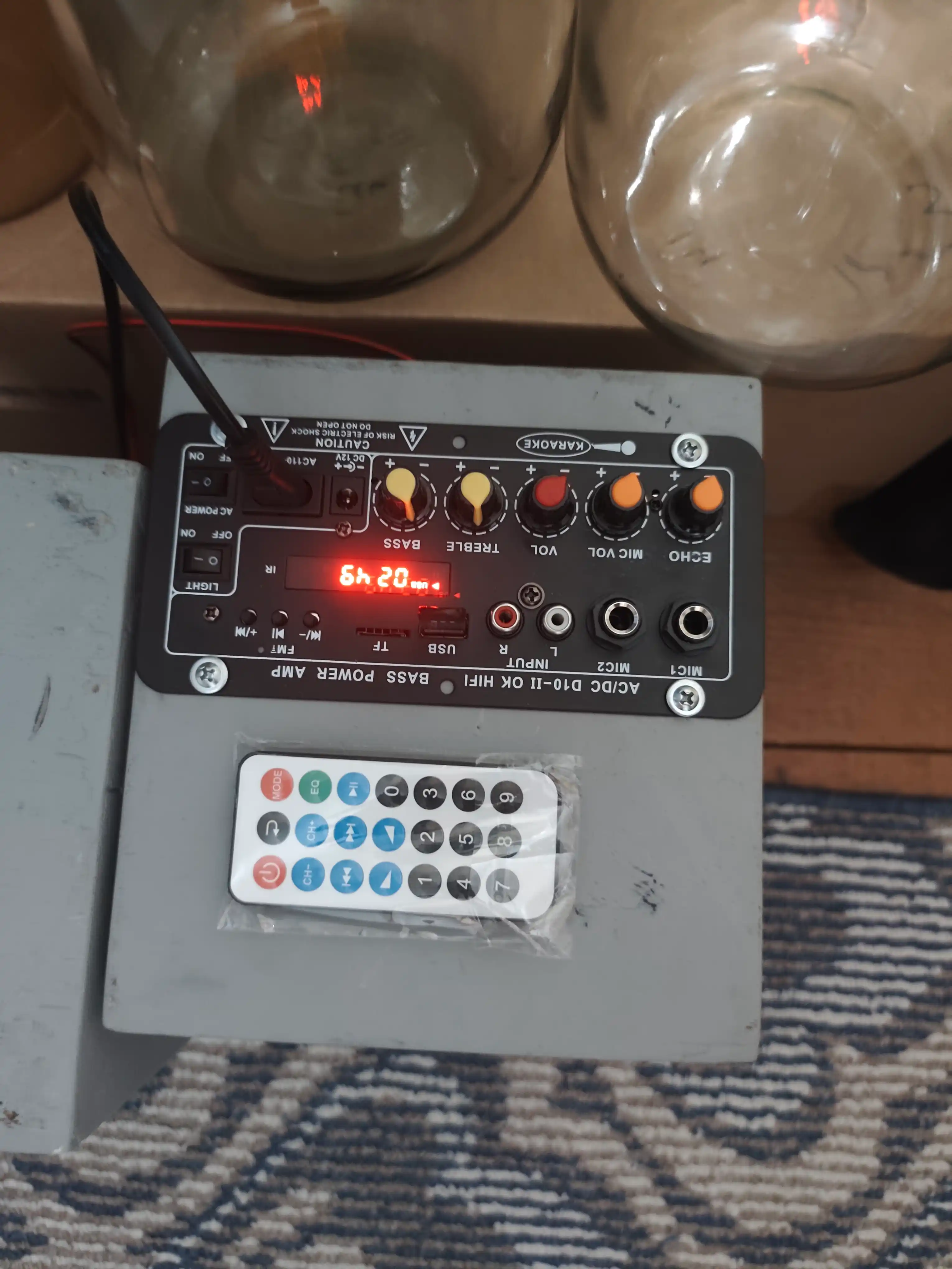 D10-II 120Вт BT/AUX/USB/TF аудиоусилитель, 1.1 канал, с сабвуфером