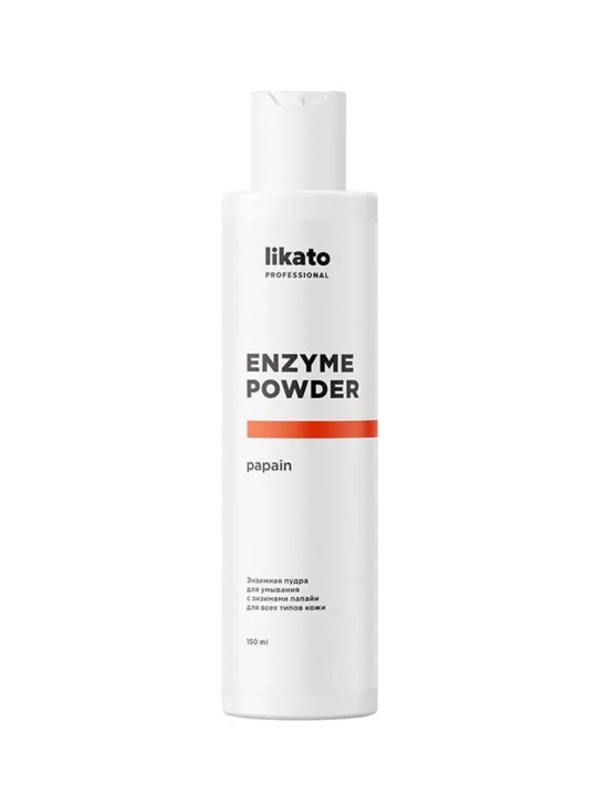 Enzimli upa yuvinish uchun Likato Professional Enzyme Powder, papain va vitamin C, 150 ml