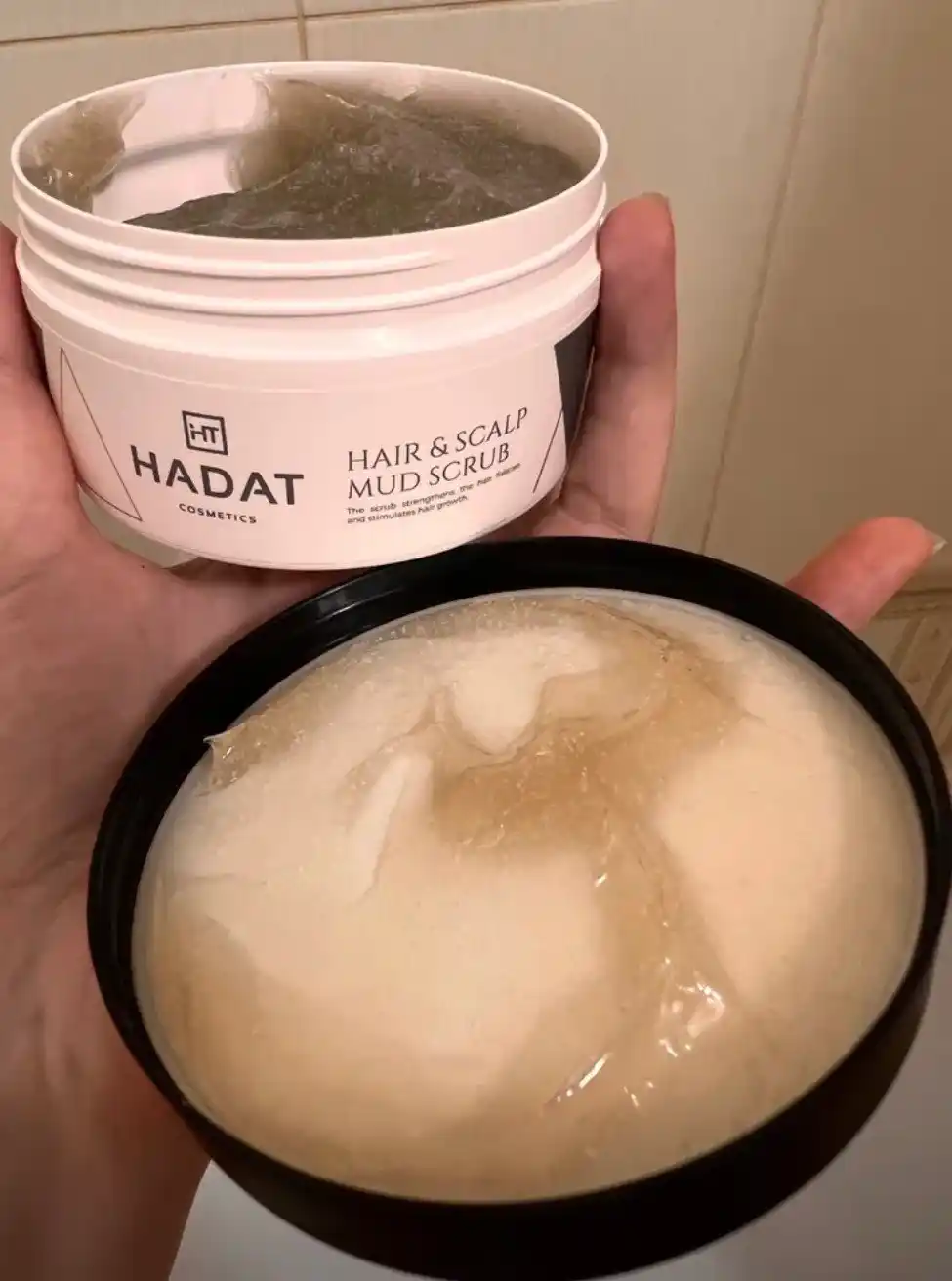 Hadat скраб для кожи головы и волос очищающий HAIR & SCALP MUD SCRUB, 300 мл