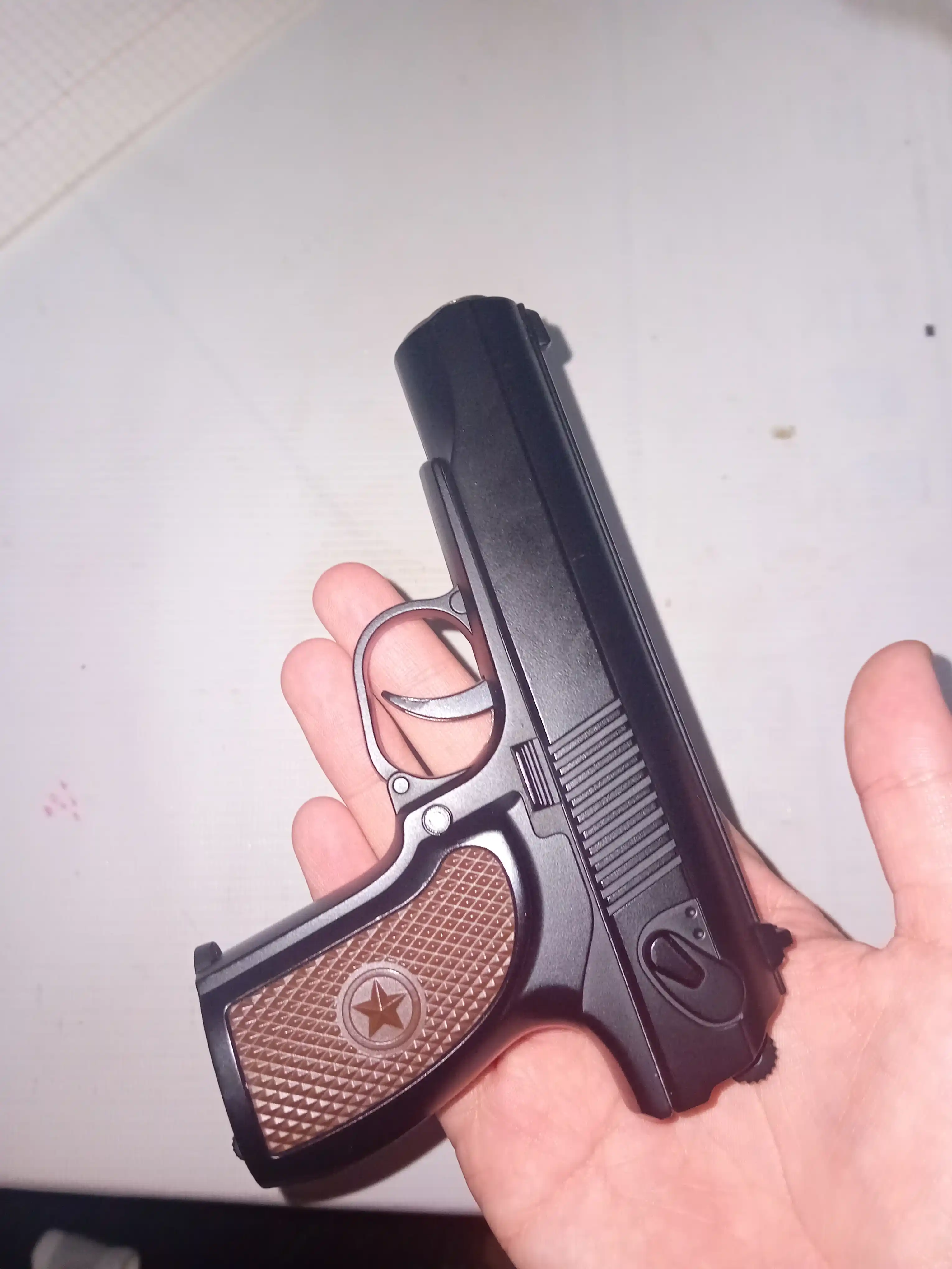 Metal pistolet, temir to'pponcha, К-113, M17, C28, glushiteli bilan, pistalet, pnevmatik