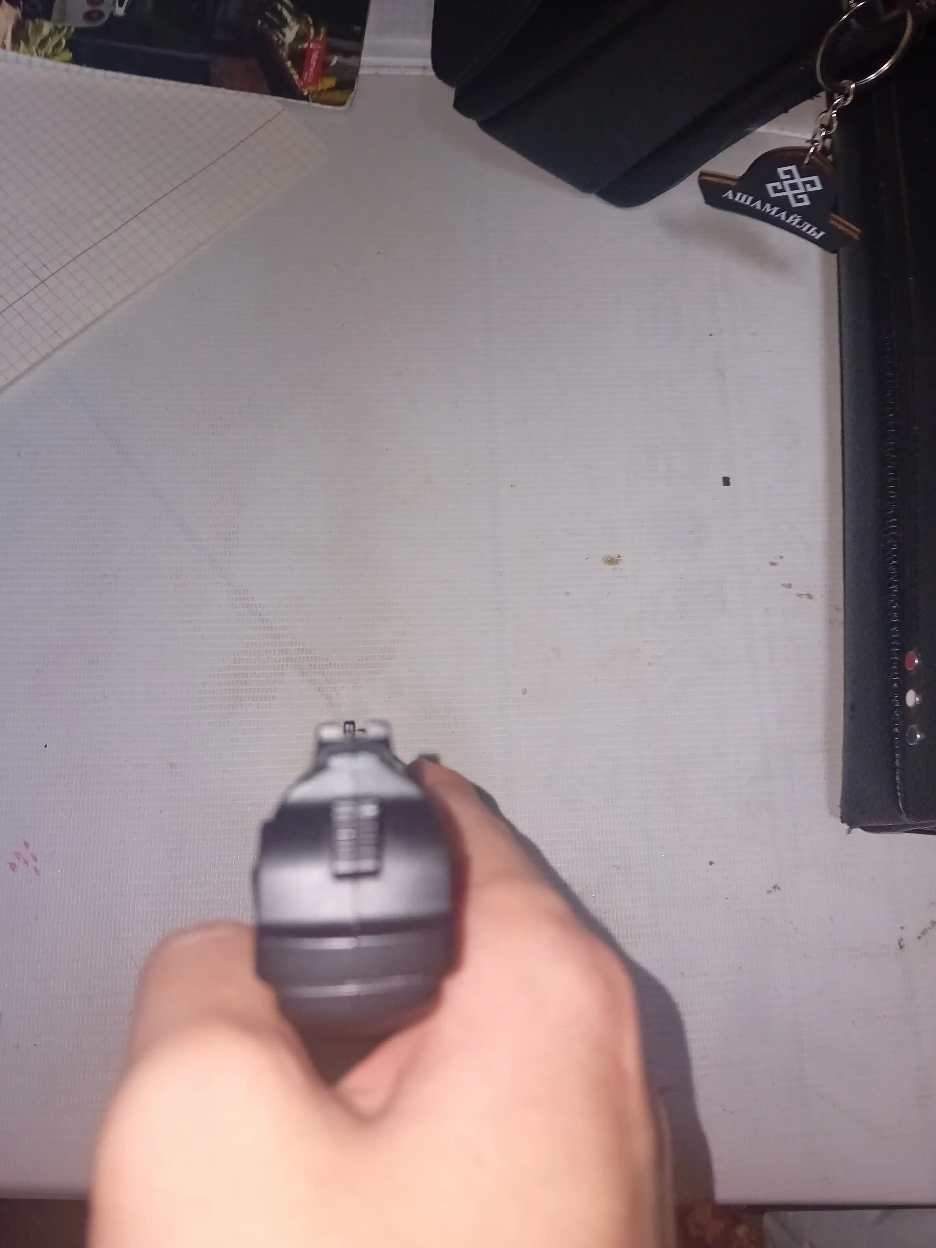 Metal pistolet, temir to'pponcha, К-113, M17, C28, glushiteli bilan, pistalet, pnevmatik